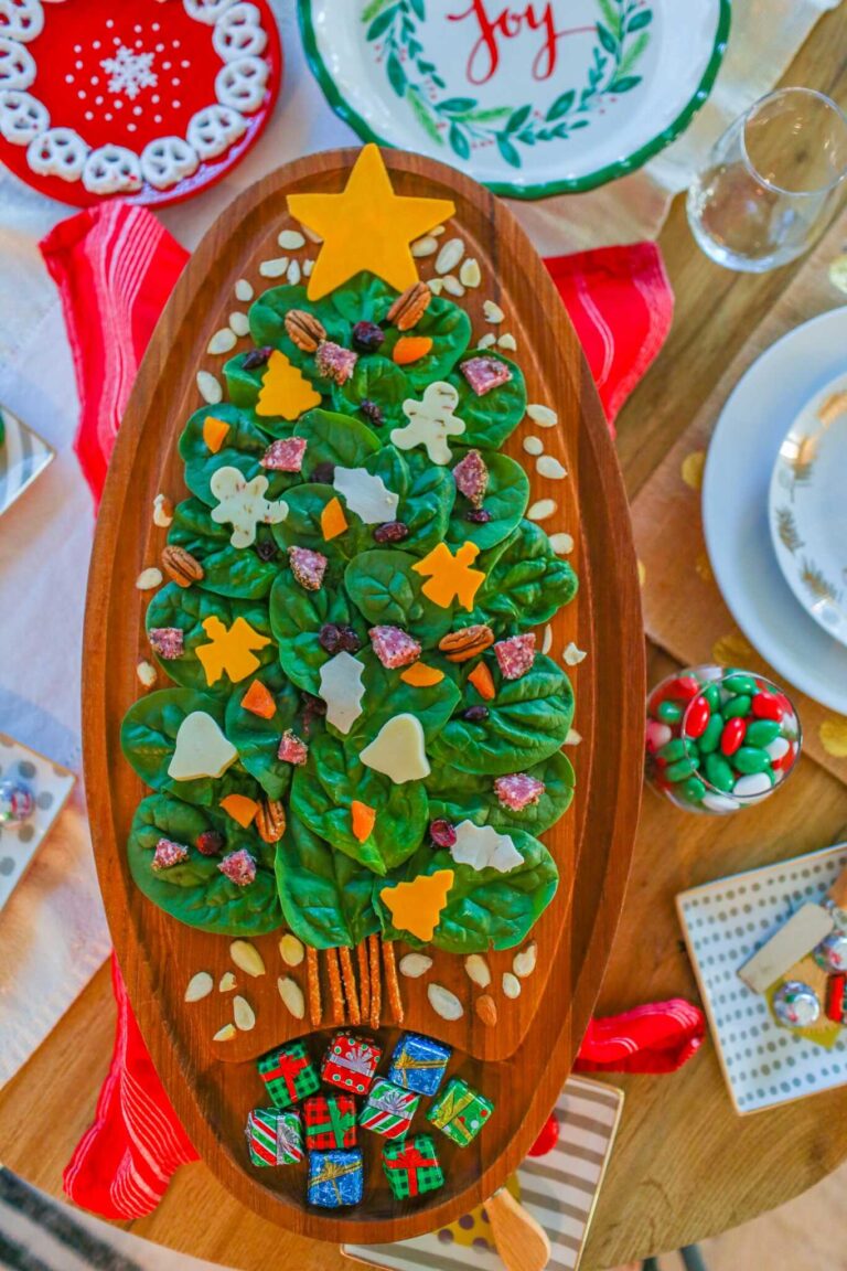 DIY Christmas Tree Charcuterie Board - A Festive and Delicious Holiday Centerpiece